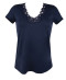 T shirt manches courtes col en V Antigel de Lise Charmel Simply Perfect bleu marine ENA9106 BM 10