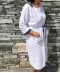 robe de chambre femme  Canat blanc