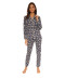 Pyjama long à boutons Umberta Christian Cane Collection homewear femme 61101 1200 402 face