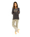 Pyjama femme Sienna Papillon Collection homewear Christian Cane Bleu nuit