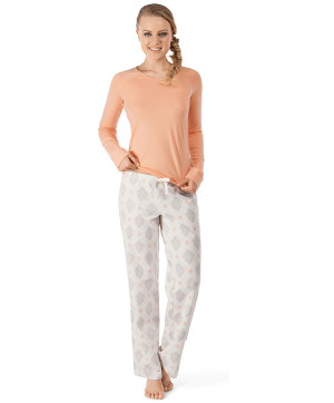 Pyjama Ensemble Orange et Nacre Motis Papaya Punch Endless Summer Skiny Face S 081826