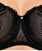 Soutien gorge corbeille couture verticale grande taille Antinéa de Lise Charmel Bijou de Nuit noir argent DCG3403 NA 3