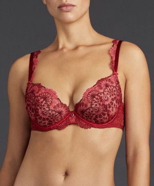 Soutien gorge push up Art of Ink french red Aubade TD18 FREN