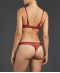 Tanga sexy Art of Ink french red Aubade TD26 FREN 4