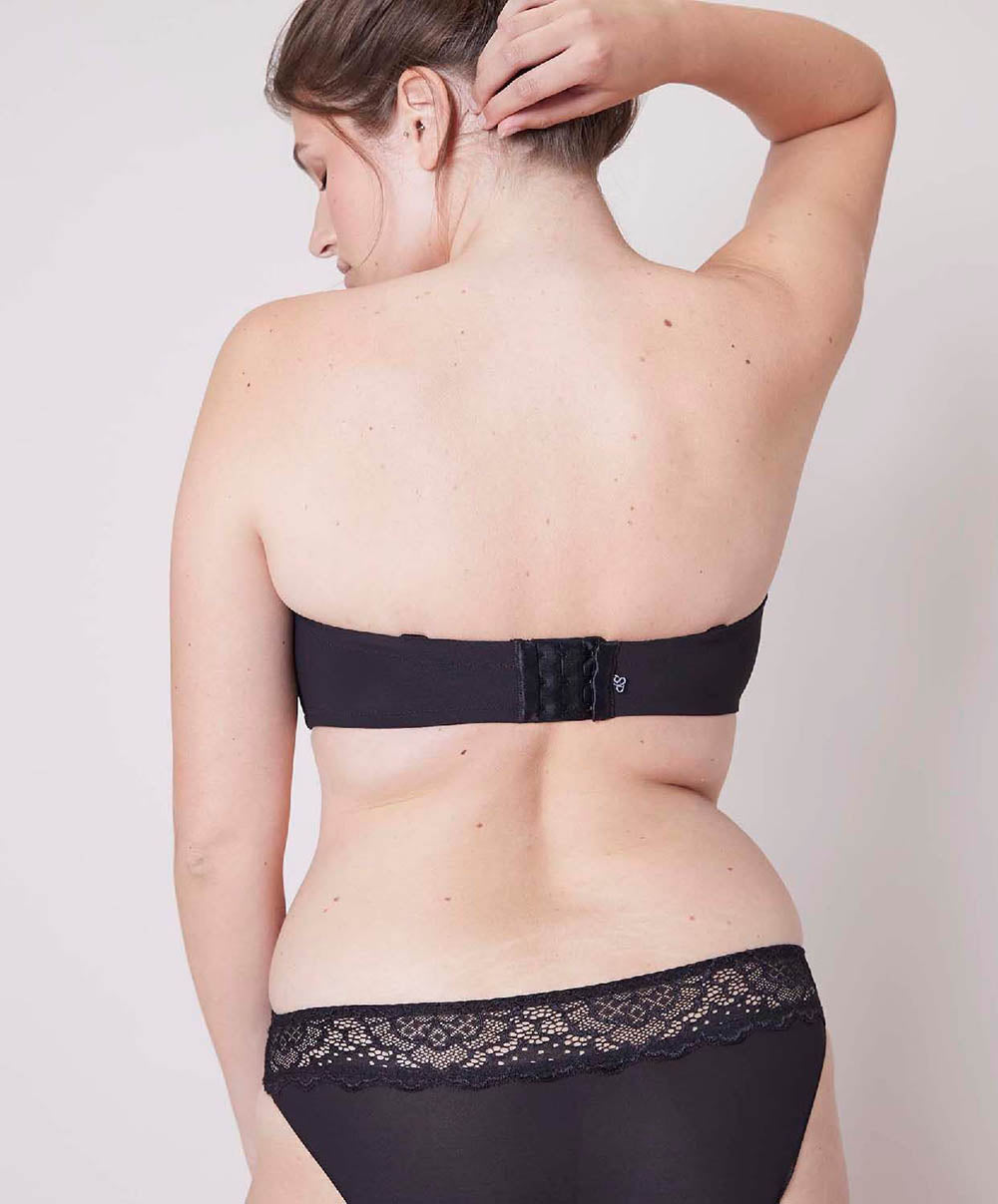 Soutien-gorge bandeau sans bretelles moulé spacer Caresse noir Simone Pérèle 12A300-015