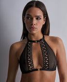 Bralette sans armatures + Mini-cœur Unchain me up Golden black Aubade 1X80-GBLA