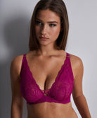 Soutien-gorge triangle plunge Rhythm of desire Radiant pink Aubade 2AN12-RADI