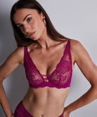 Soutien-gorge triangle plunge Rhythm of desire Radiant pink Aubade 2AN12-RADI