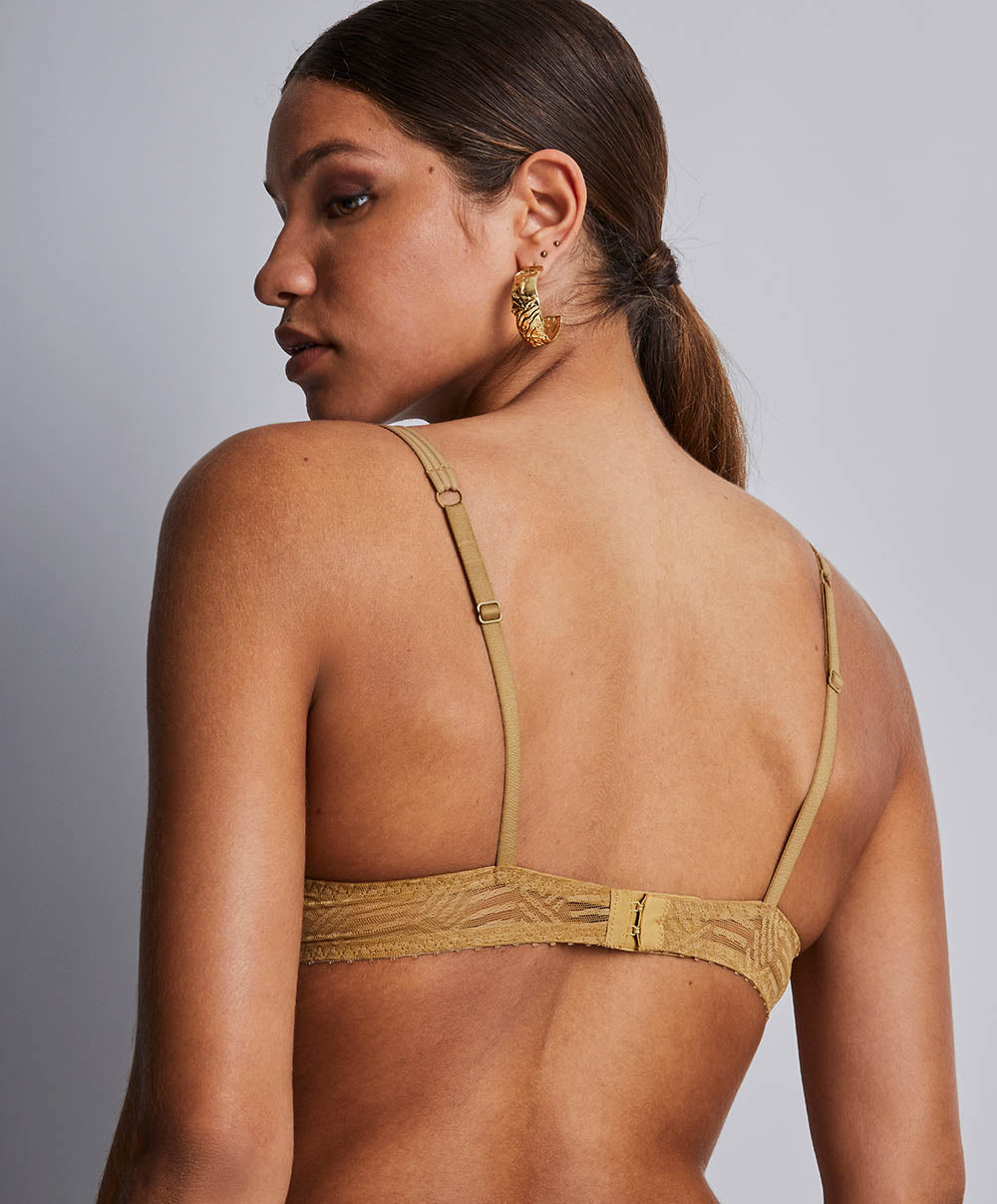 Soutien-gorge push-up coque Ethnic vibes Sublime bronze Aubade 2BN08-SUBL