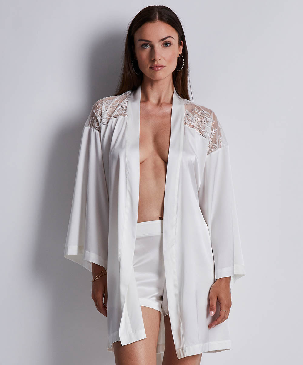 Kimono soie Midnight whisper Opale Aubade 2S65-OPAL
