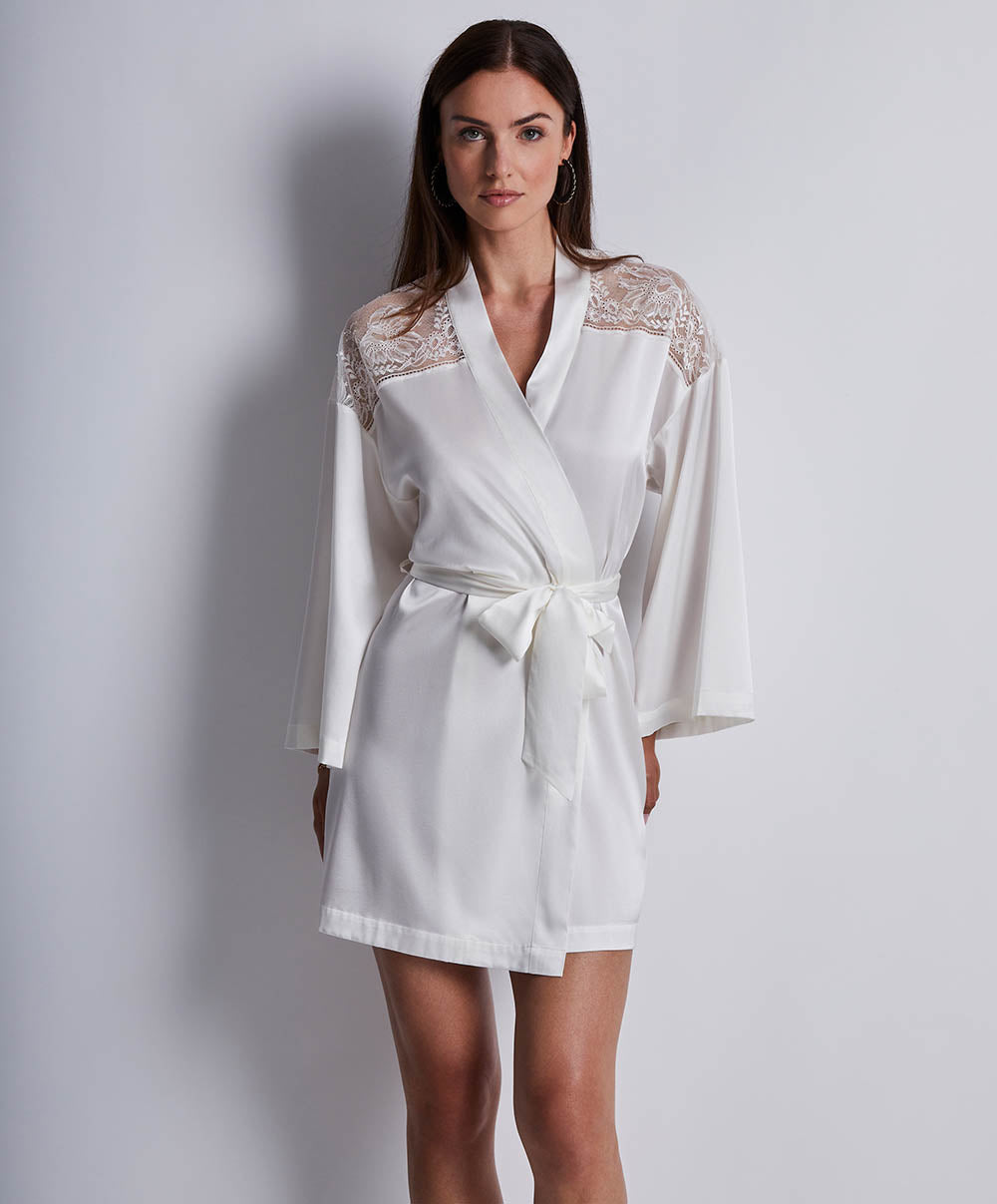 Kimono soie Midnight whisper Opale Aubade 2S65-OPAL