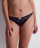 Culotte mini-cœur Feeling myself Astral blue Aubade 3A20-ASTB