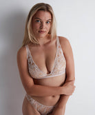 Soutien-gorge triangle bralette Into the groove Sandstone Aubade 3B10B-SAND