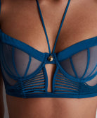 Soutien-gorge bustier Sumptuous waves X Cindy Bruna Imperial blue Aubade 3C36-IMBL