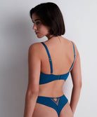 Soutien-gorge bustier Sumptuous waves X Cindy Bruna Imperial blue Aubade 3C36-IMBL