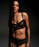 Soutien-gorge bustier Sumptuous waves Smoky attraction Aubade 3C36-SMAT