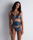 Serre-taille Sumptuous waves X Cindy Bruna Imperial blue Aubade 3C52-1-IMBL