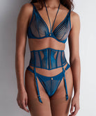 Serre-taille Sumptuous waves X Cindy Bruna Imperial blue Aubade 3C52-1-IMBL