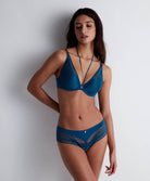Soutien-gorge foulard plongeant Sumptuous waves X Cindy Bruna Imperial blue Aubade 3CN81-IMBL