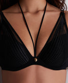 Soutien-gorge foulard plongeant Sumptuous waves Smoky attraction Aubade 3CN81-SMAT
