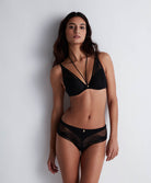 Soutien-gorge foulard plongeant Sumptuous waves Smoky attraction Aubade 3CN81-SMAT