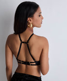 Soutien-gorge brassière The night before Black bird Aubade 3I03-BLAB