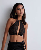 Soutien-gorge brassière The night before Black bird Aubade 3I03-BLAB