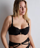 Soutien-gorge corbeille The night before Black bird Aubade 3IF14-BLAB