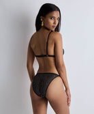 Bralette sans armatures + Mini-cœur Moonlight shadow Black silver Aubade 3X80-1-BLAI