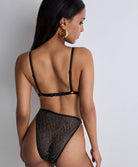 Bralette sans armatures + Mini-cœur Moonlight shadow Black silver Aubade 3X80-1-BLAI