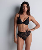 Culotte haute Love soul Black Aubade 4A24-BLAK