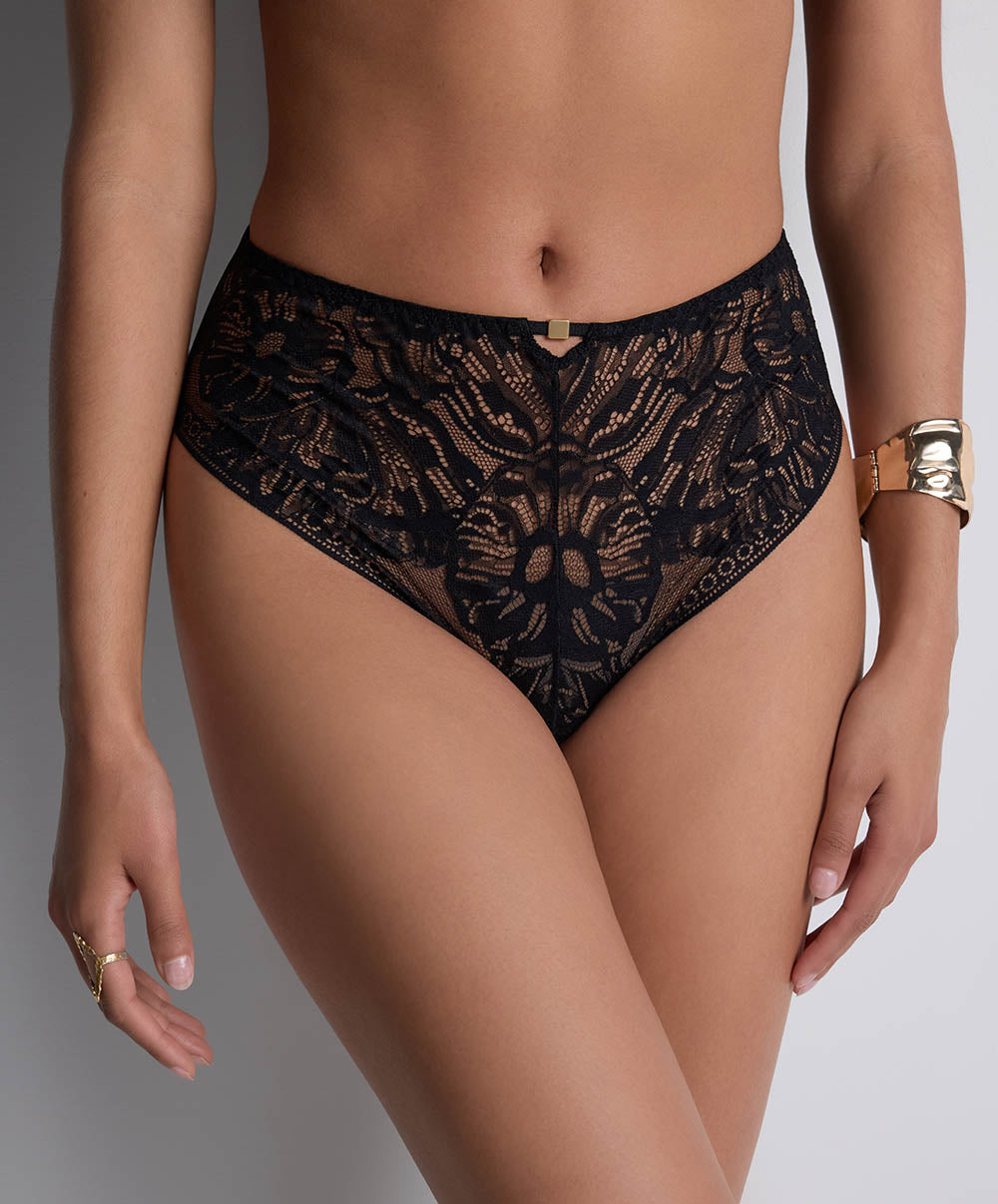 Culotte haute Love soul Black Aubade 4A24-BLAK