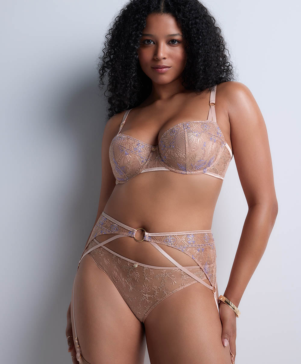 Porte-jarretelles Sound of heart Lavender aura Aubade 4C50-LAVN