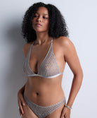 Soutien-gorge triangle sans armatures Stardust dream Cosmos silver Aubade 4D10B-COSO