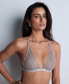 Soutien-gorge triangle sans armatures Stardust dream Cosmos silver Aubade 4D10B-COSO