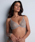 Soutien-gorge triangle Stardust dream Cosmos silver Aubade 4DF12-COSO