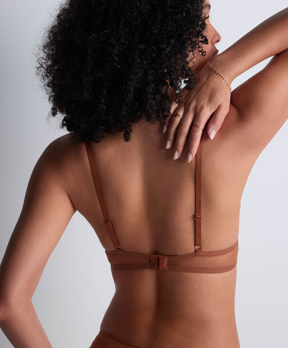 Soutien-gorge triangle sans armatures Sheer emotion Honey Aubade 4M10-HONE