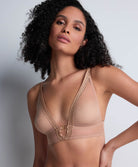 Soutien-gorge triangle sans armatures Sheer emotion Sand Aubade 4M10-SANN