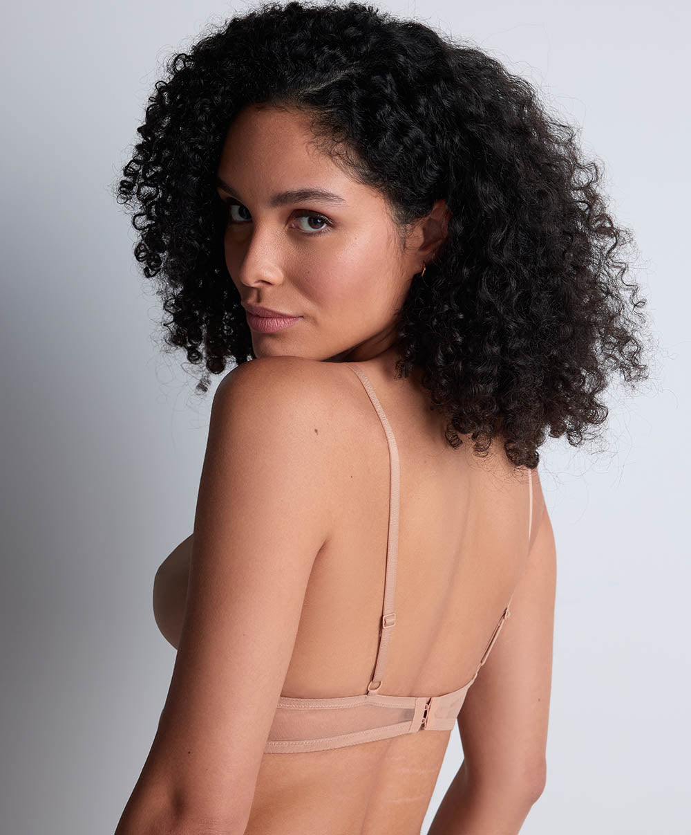 Soutien-gorge triangle sans armatures Sheer emotion Sand Aubade 4M10-SANN