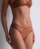 Culotte brésilienne Sheer emotion Honey Aubade 4M22-HONE