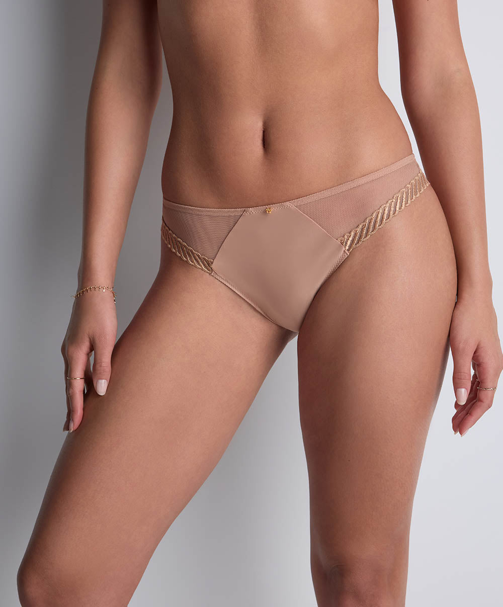 Culotte brésilienne Sheer emotion Sand Aubade 4M22-SANN
