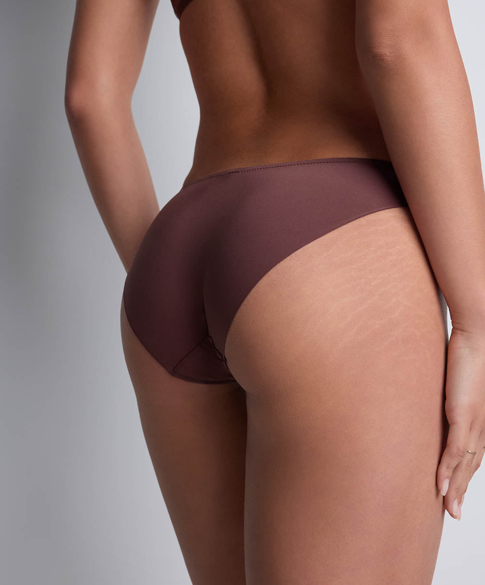 Culotte brésilienne Sheer emotion Sepia Aubade 4M22-SEPA