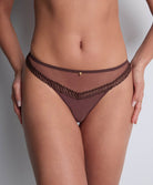 Tanga Sheer emotion Sepia Aubade 4M26-SEPA