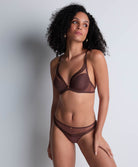 Soutien-gorge triangle armatures Sheer emotion Sepia Aubade 4MF12-SEPA