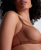 Soutien-gorge corbeille armatures Sheer emotion Honey Aubade 4MF14-HONE
