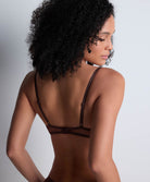 Soutien-gorge coque plongeant Sheer emotion Sepia Aubade 4MN08-SEPA