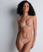 Soutien-gorge bandeau Sheer emotion Sand Aubade 4MP06-SANN