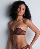 Soutien-gorge bandeau Sheer emotion Sepia Aubade 4MP06-SEPA	