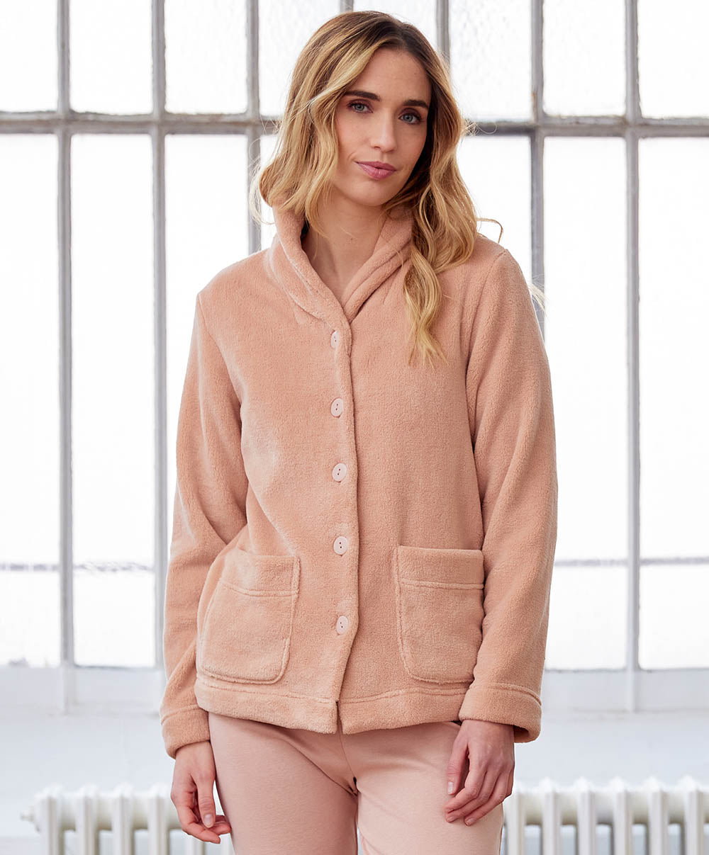 Veste d'intérieur fourrure à bouton MUST4 VES Canat AH24-CA-MUST4-VES-007