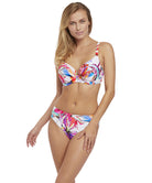 Maillot de bain plissé couvrant avec armatures Fantasie swim Paradise Bay Multicolore FS6474-MUI face